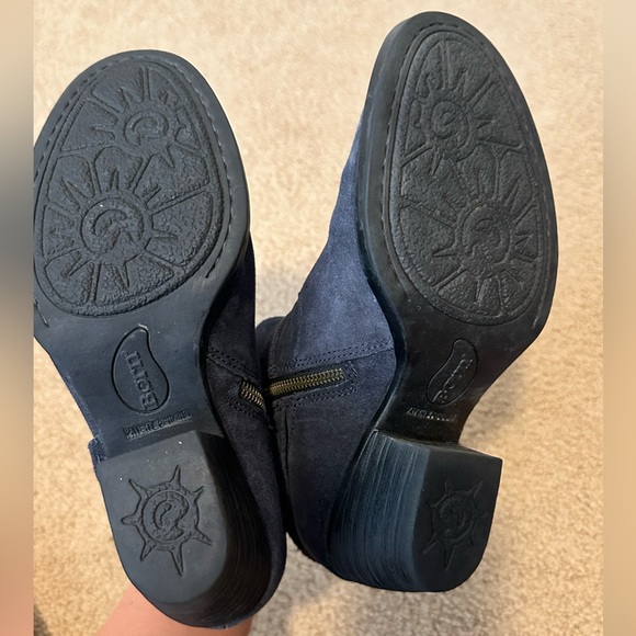 Woman’s Born Navy Suede Boots - Picture 3 of 4